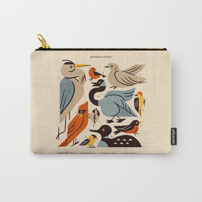 Midwest Birds Guide Carry All Pouch Gallery Image 1