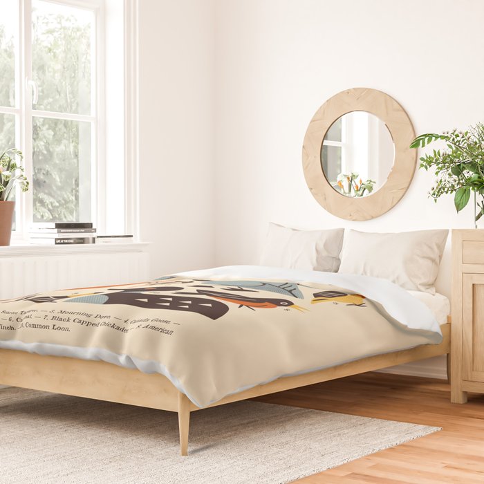 Midwest Birds Guide Duvet Cover Gallery Image 2