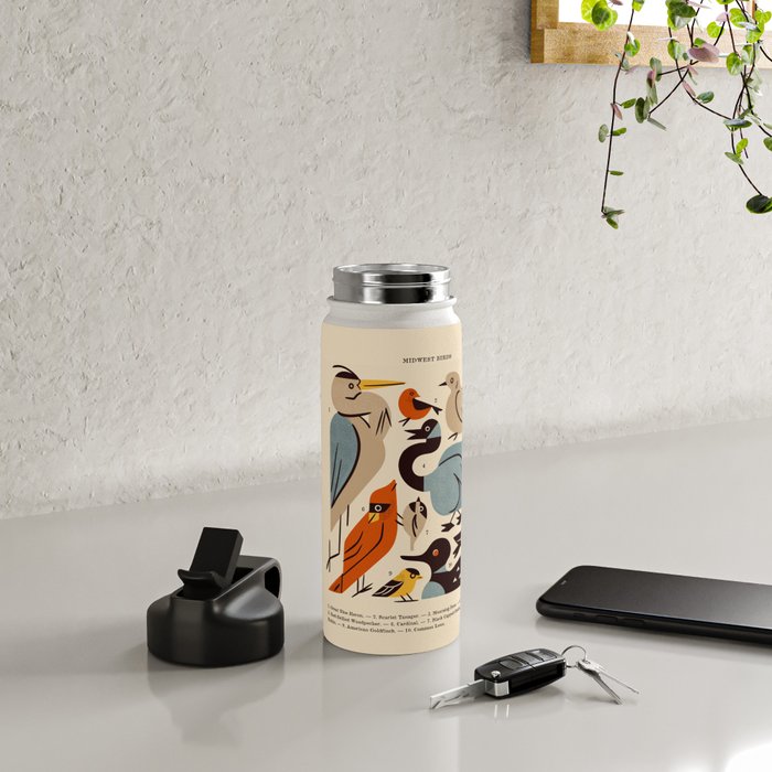 Midwest Birds Guide Water Bottle Gallery Image 4