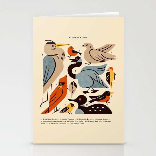 Midwest Birds Guide Stationery Card Gallery Image 2