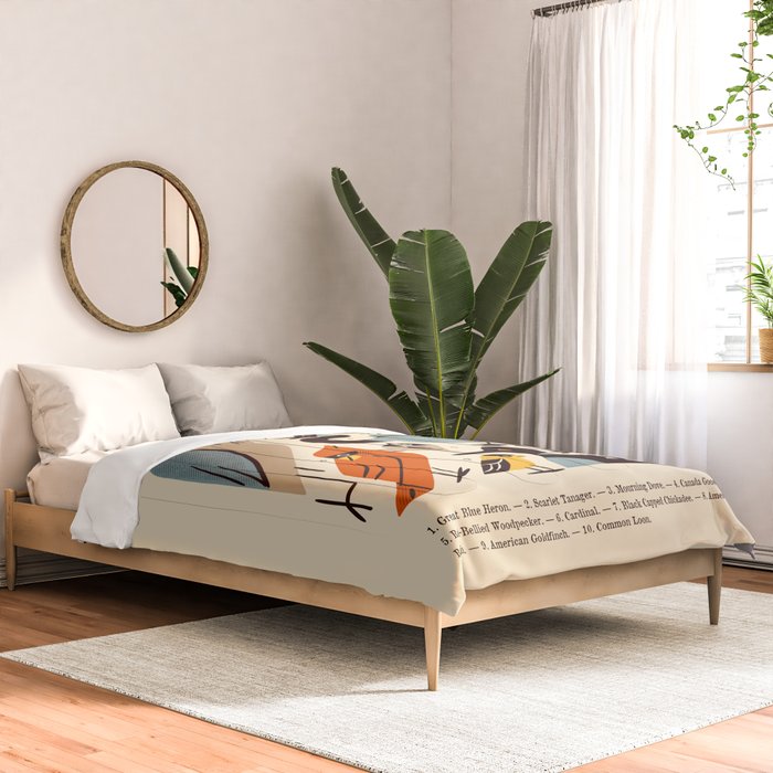 Midwest Birds Guide Comforter Gallery Image 2