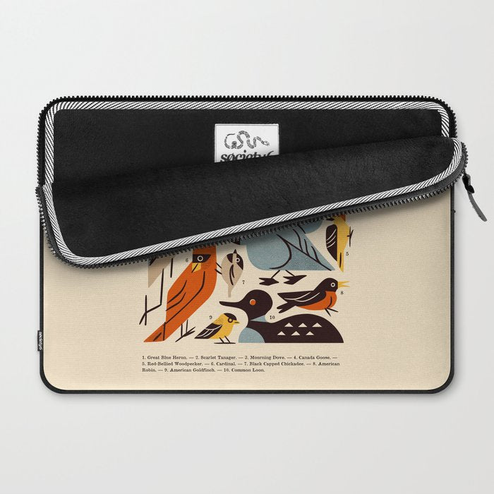 Midwest Birds Guide Laptop Sleeve Gallery Image 2