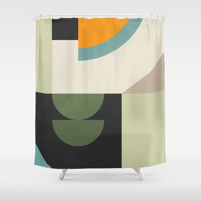 Abstract Geometric Shapes 25 Shower Curtain Gallery Image 1