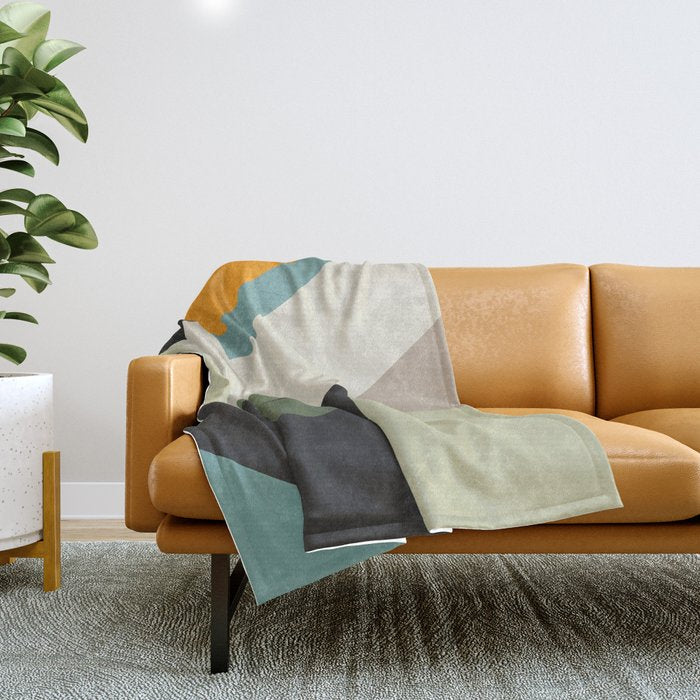 Abstract Geometric Shapes 25 Throw Blanket Gallery Image 1