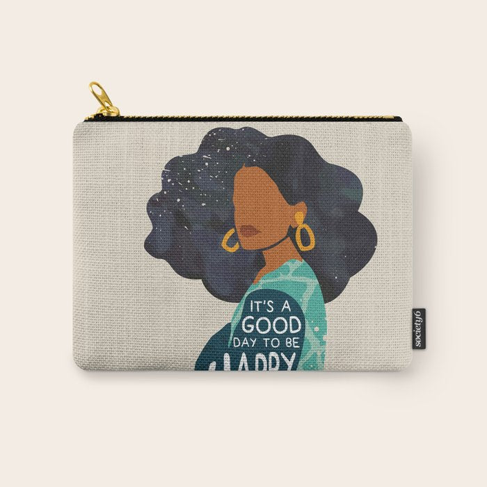 Be Happy Carry All Pouch Gallery Image 1
