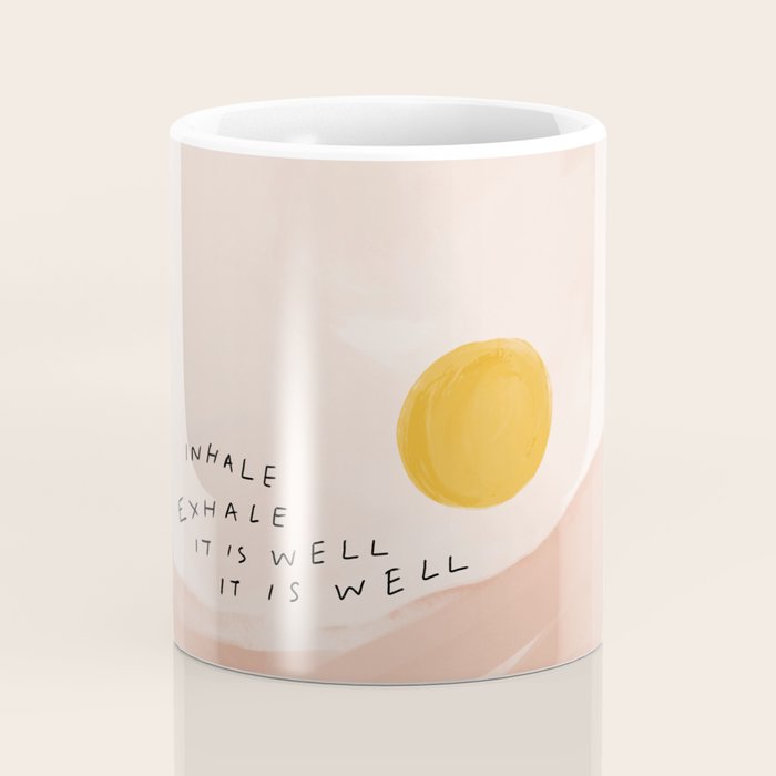 Inhale Exhale It Is Well It Is Well Coffee Mug Gallery Image 4