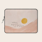 Inhale Exhale It Is Well It Is Well Laptop Sleeve Gallery Image 1