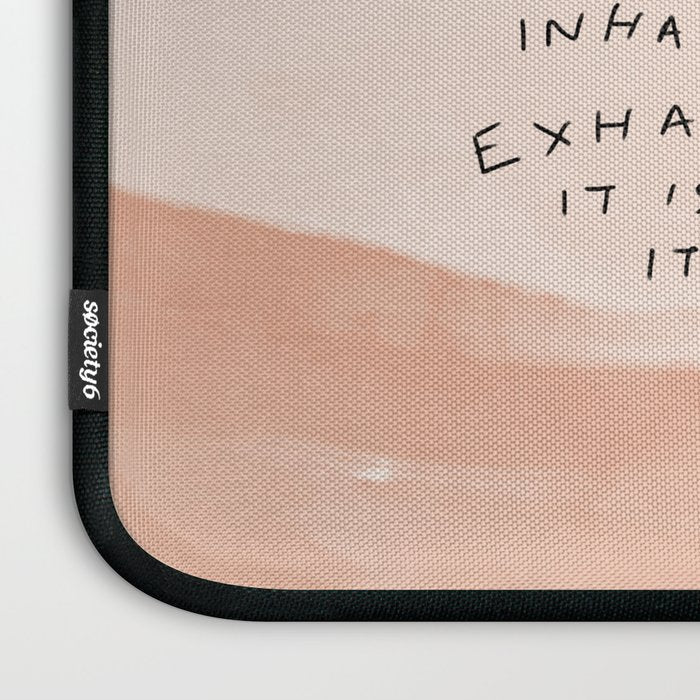 Inhale Exhale It Is Well It Is Well Laptop Sleeve Gallery Image 3