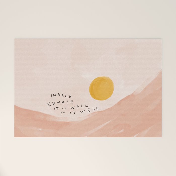 Inhale Exhale It Is Well It Is Well Welcome Mat Gallery Image 1