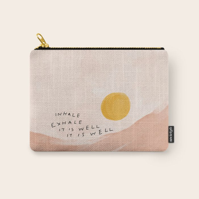 Inhale Exhale It Is Well It Is Well Carry All Pouch Gallery Image 1
