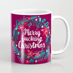 Merry F*cking Christmas - Maroon Coffee Mug Gallery Image 1