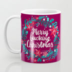 Merry F*cking Christmas - Maroon Coffee Mug Gallery Image 3