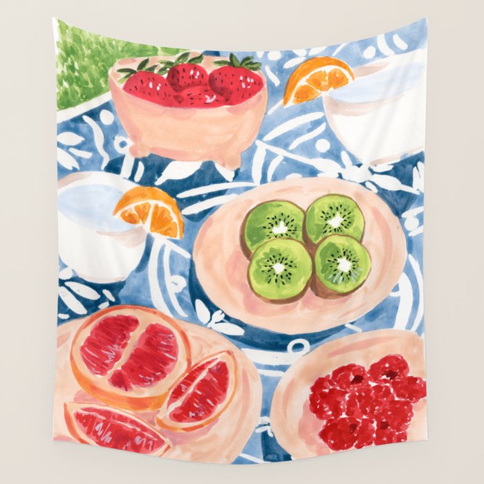 Summer Picnic Wall Tapestry Gallery Image 4