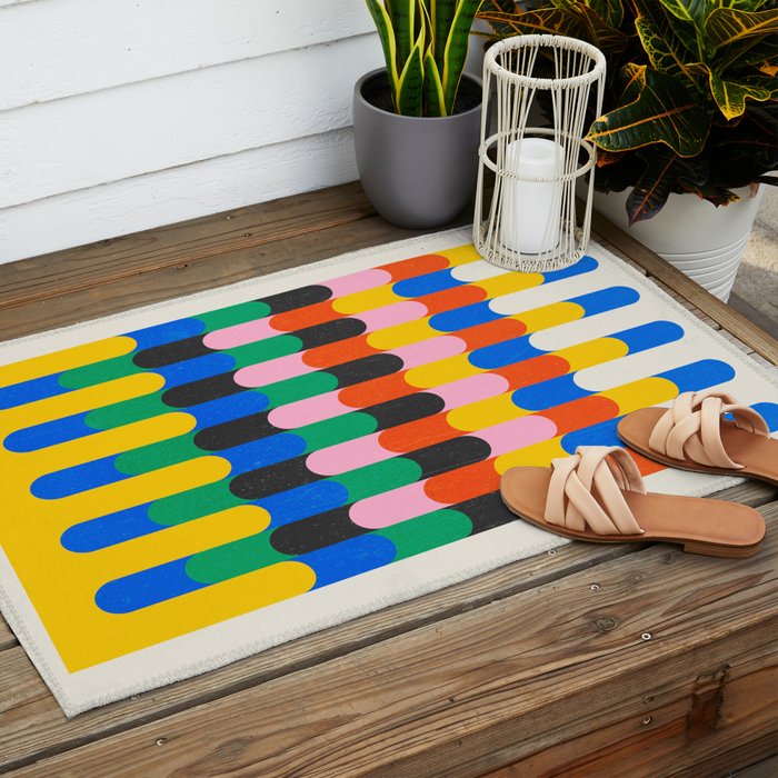 Alignment: Bauhaus 1919 Exhibition 04 Outdoor Rug Gallery Image 2