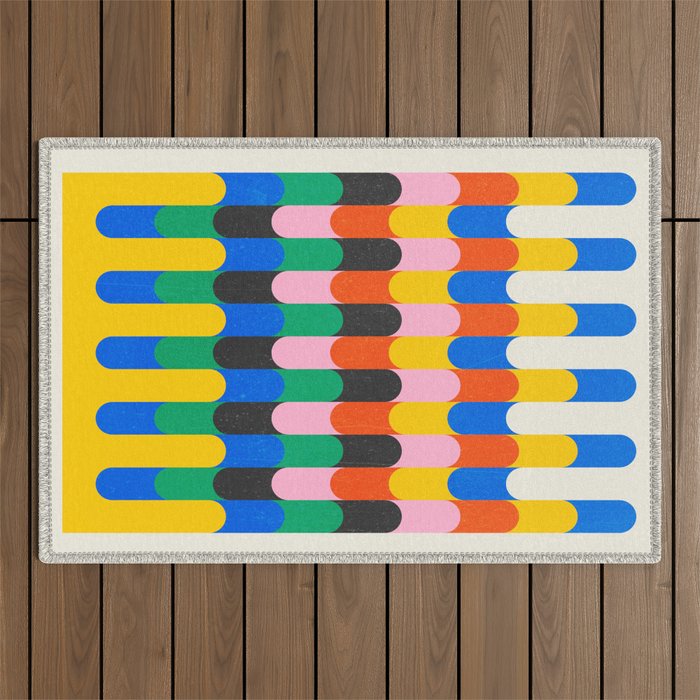 Alignment: Bauhaus 1919 Exhibition 04 Outdoor Rug Gallery Image 1