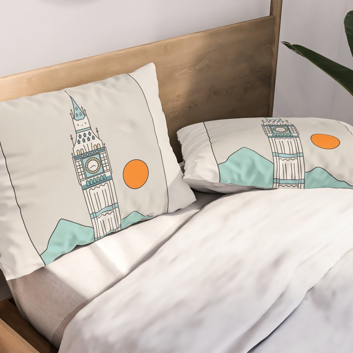 Cat Landscape 24 Pillow Sham Gallery Image 2