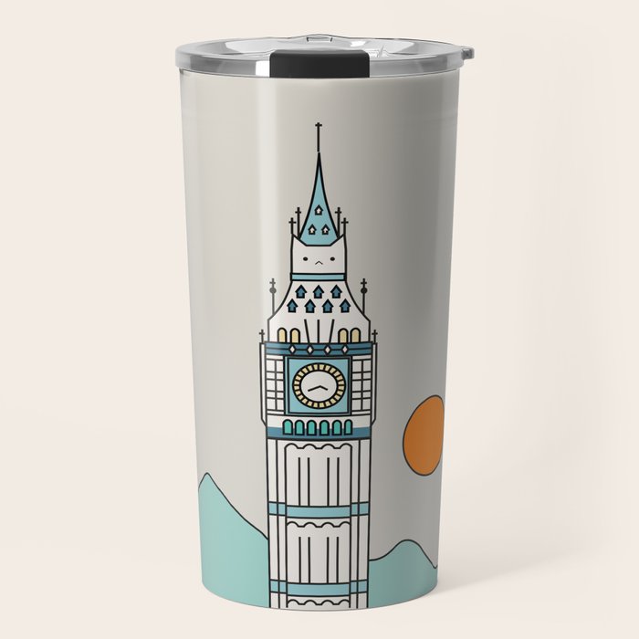 Cat Landscape 24 Travel Mug Gallery Image 1