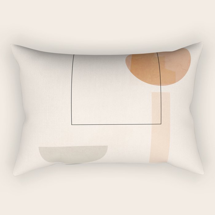 Minimal Abstract Shapes 16 Rectangular Pillow Gallery Image 2