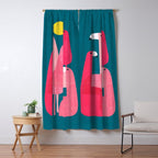 Pink flamingoes Window Curtain Gallery Image 5