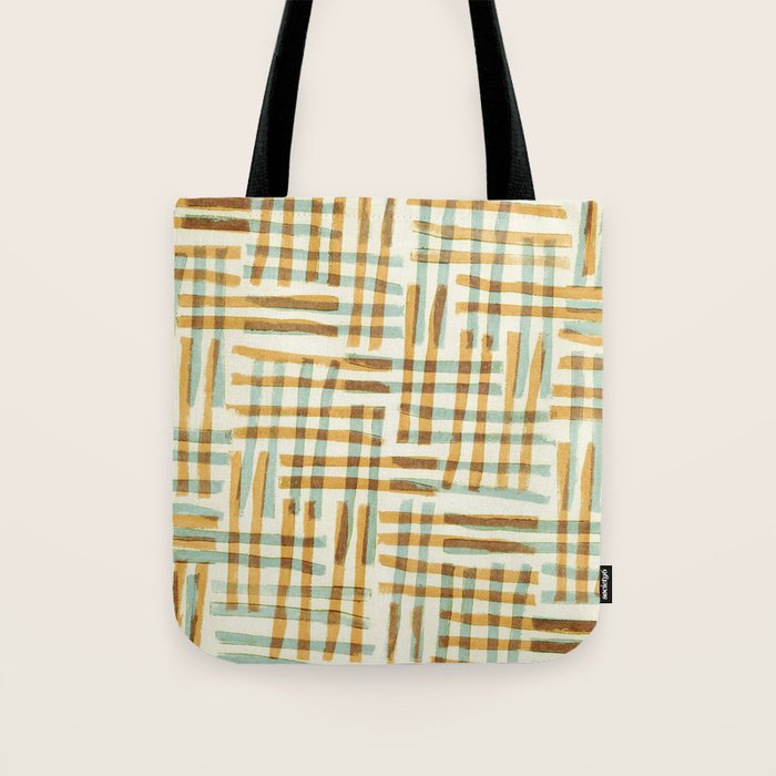 Abstract Linocut Pattern #7 Tote Bag Gallery Image 1