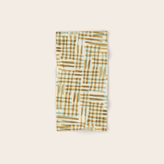 Abstract Linocut Pattern #7 Bath Towel Gallery Image 1