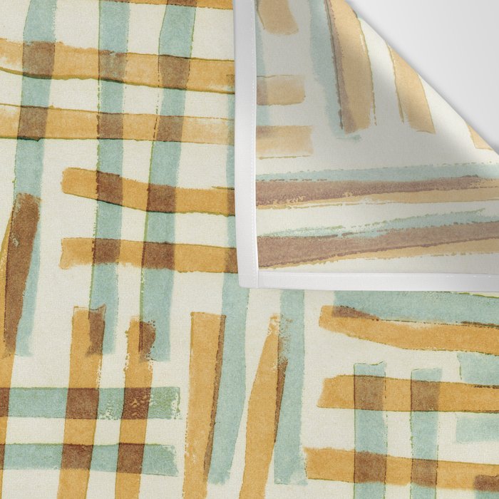 Abstract Linocut Pattern #7 Wall Tapestry Gallery Image 3