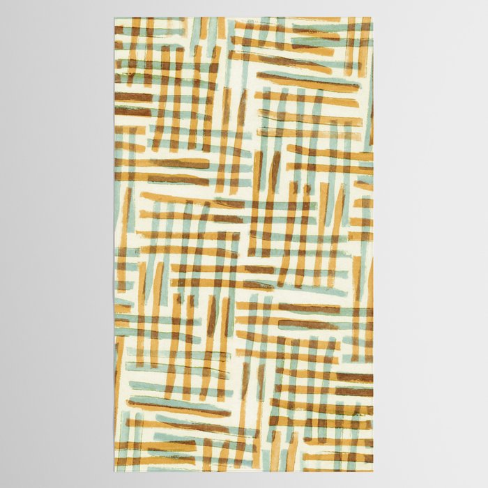 Abstract Linocut Pattern #7 Tablecloth Gallery Image 2