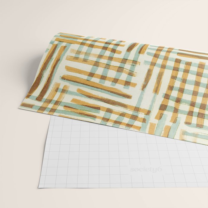 Abstract Linocut Pattern #7 Wrapping Paper Gallery Image 2
