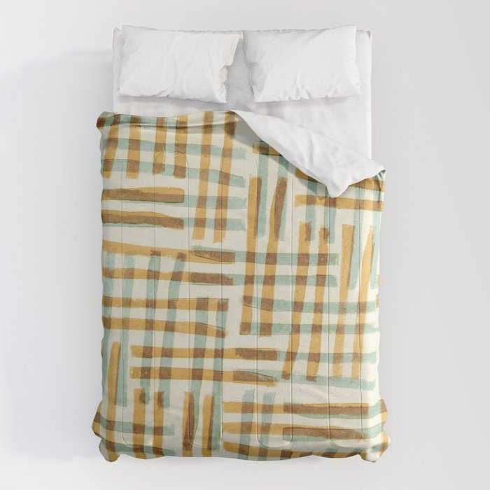 Abstract Linocut Pattern #7 Comforter Gallery Image 6