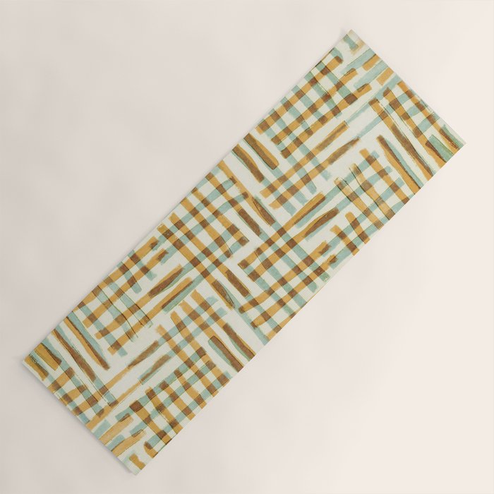 Abstract Linocut Pattern #7 Yoga Mat Gallery Image 1