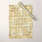 Abstract Linocut Pattern #7 Wrapping Paper Gallery Image 1