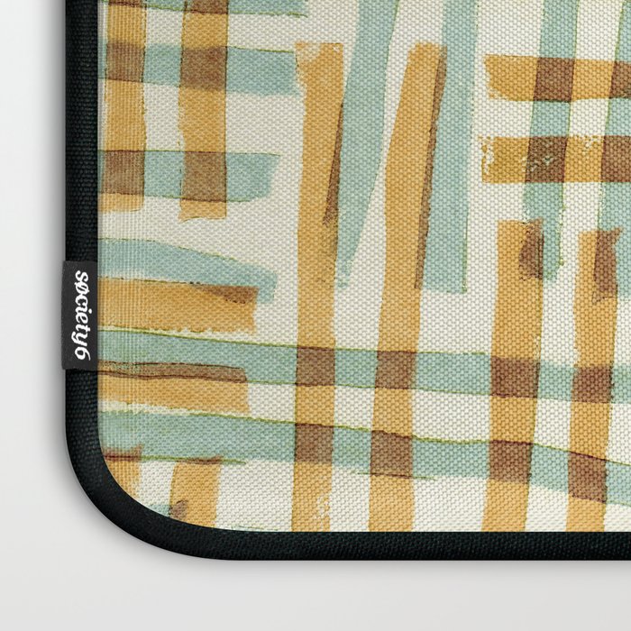 Abstract Linocut Pattern #7 Laptop Sleeve Gallery Image 3