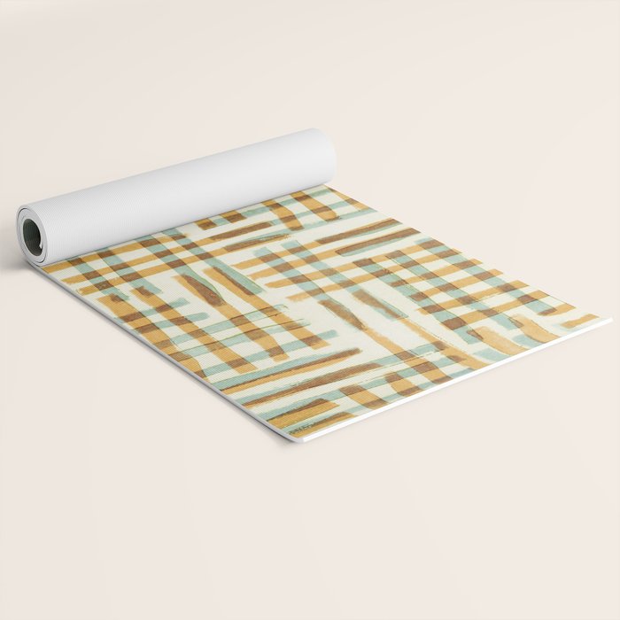 Abstract Linocut Pattern #7 Yoga Mat Gallery Image 2