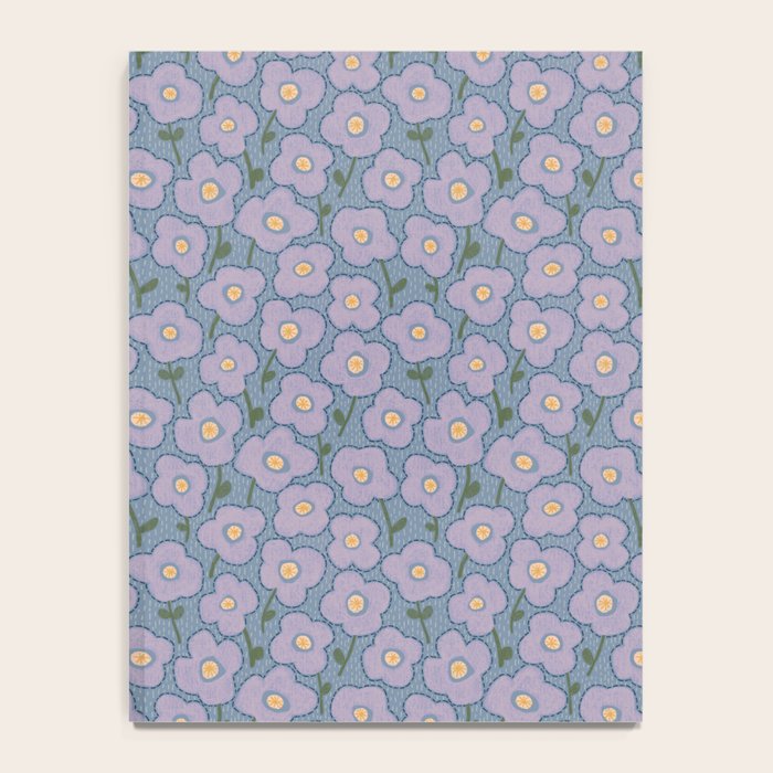 Little flowers in lavender and blue Notebook Gallery Image 4
