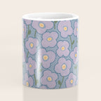 Little flowers in lavender and blue Coffee Mug Gallery Image 4