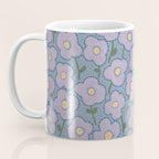 Little flowers in lavender and blue Coffee Mug Gallery Image 3