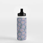Little flowers in lavender and blue Water Bottle Gallery Image 2