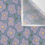 Little flowers in lavender and blue Wall Tapestry Gallery Image 3