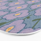 Little flowers in lavender and blue Bath Mat Gallery Image 3