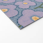 Little flowers in lavender and blue Welcome Mat Gallery Image 2