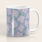 Little flowers in lavender and blue Coffee Mug Gallery Image 1