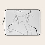 Woman-line art Laptop Sleeve Gallery Image 1