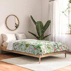 Holiday Christmas Winter Nature Botanical Leaves Green Comforter Gallery Image 2