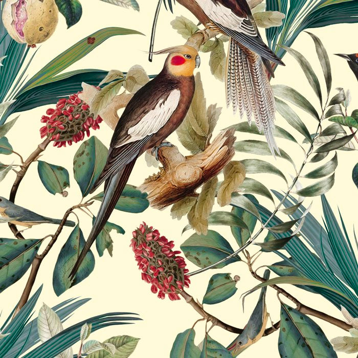 Floral and Birds Vintage Garden Coffee Mug Gallery Image 2