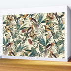Floral and Birds Vintage Garden Wall Mural Gallery Image 2