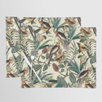 Floral and Birds Vintage Garden Placemat Gallery Image 1