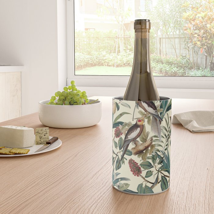 Floral and Birds Vintage Garden Wine Chiller Gallery Image 4