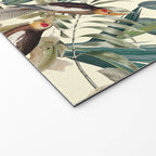 Floral and Birds Vintage Garden Welcome Mat Gallery Image 2