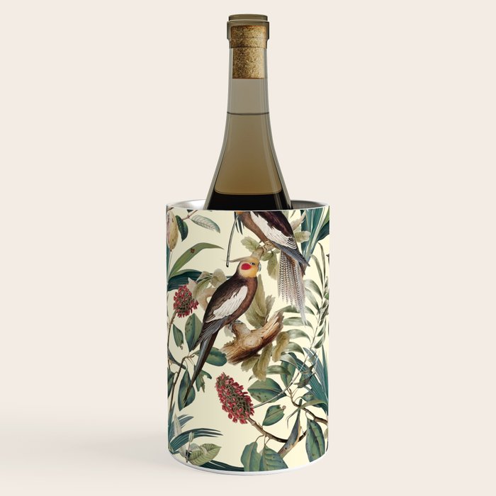 Floral and Birds Vintage Garden Wine Chiller Gallery Image 1