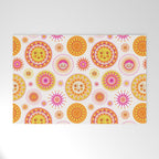 Here Comes the Sun - Pink and Yellow Welcome Mat Gallery Image 1